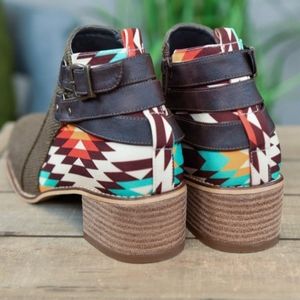 Aztec Print Booties